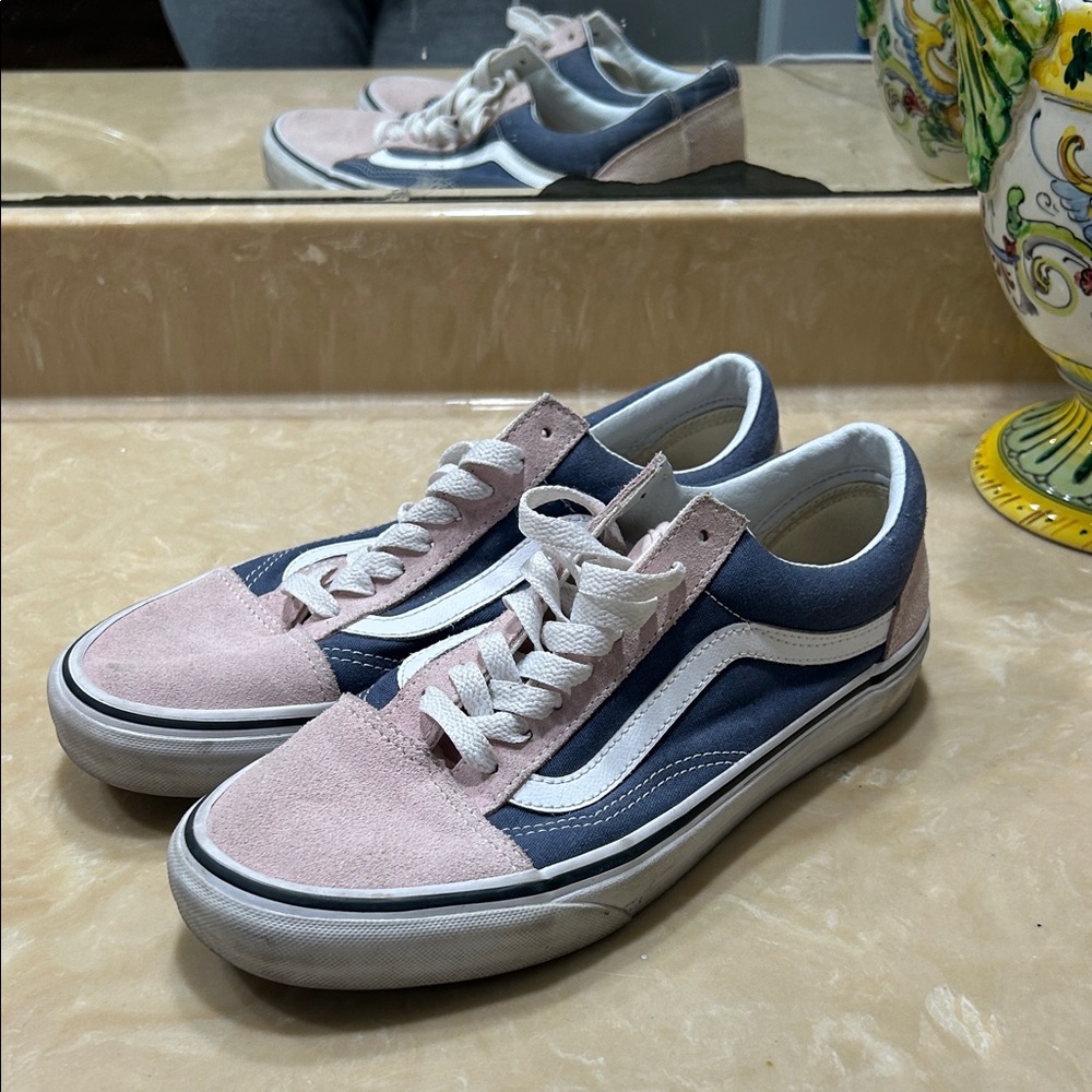 Pink and Blue Vans